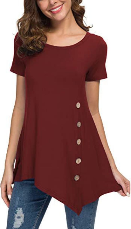 Picture of Women Neck Button Side Tops