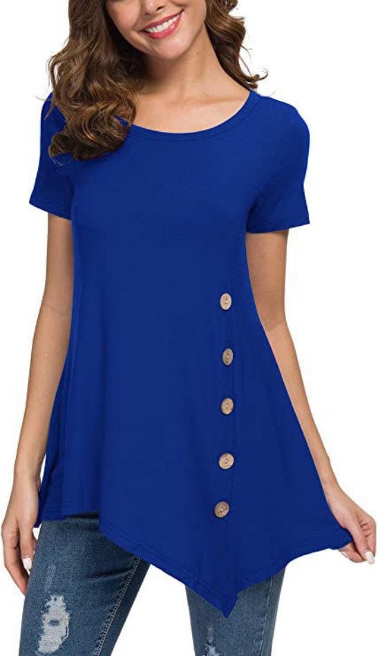 Picture of Women Neck Button Side Tops