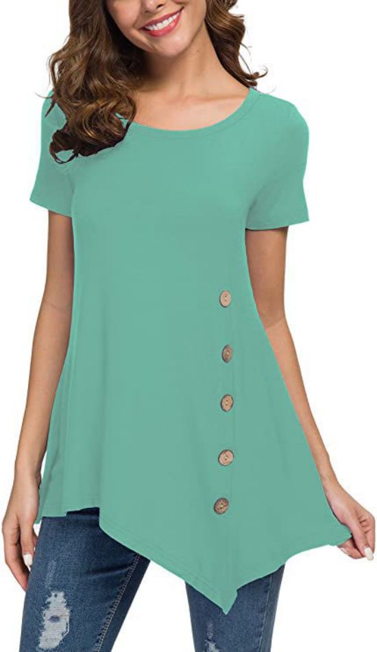 Picture of Women Neck Button Side Tops